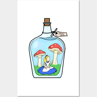 Alice in a bottle Posters and Art